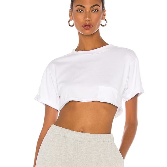 Tops - Super Cropped Pocket Tee